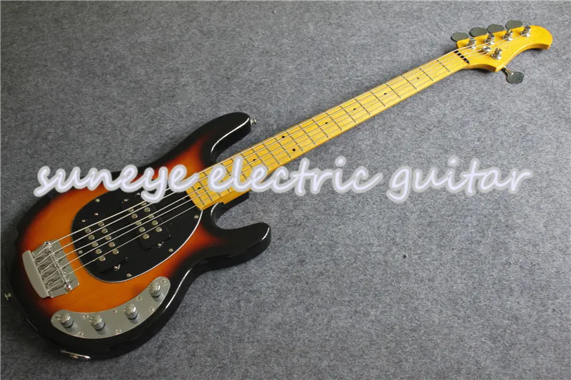 Custom Shop винтажная электрическая бас гитара Sunburst 5 струн музыка человек стиль
