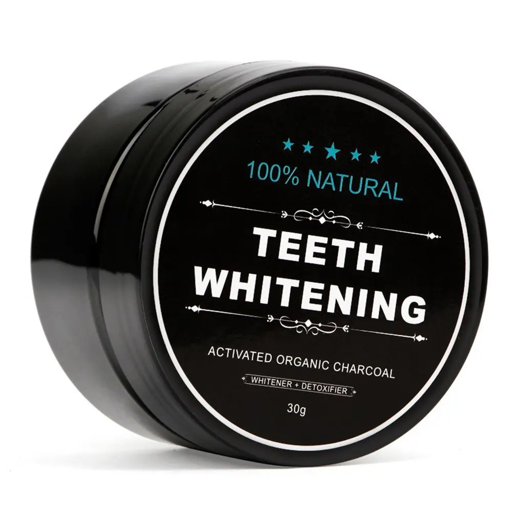 

30g Natural Teeth Whitening Whitener Activated Organic Charcoal Powder Polish Teeth Clean Strengthen Teeth Care Oral Hygiene TOP