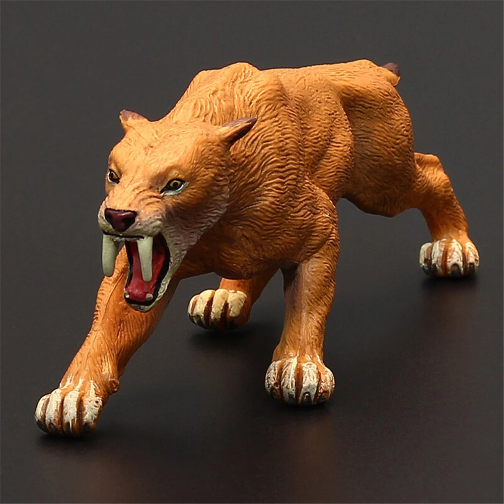 Игрушечная модель тигра с саблезубцами 6 2 дюйма фигурка из ПВХ