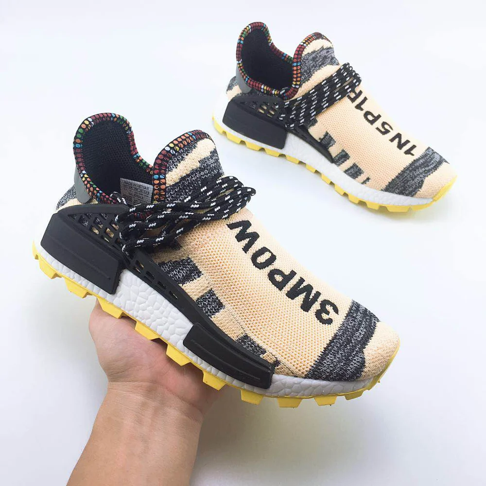 

running Shoes Human Race Pharrell Williams BBC Infinite Species Know Soul SUN CALM Solar Pack HU Trail men women sneakers