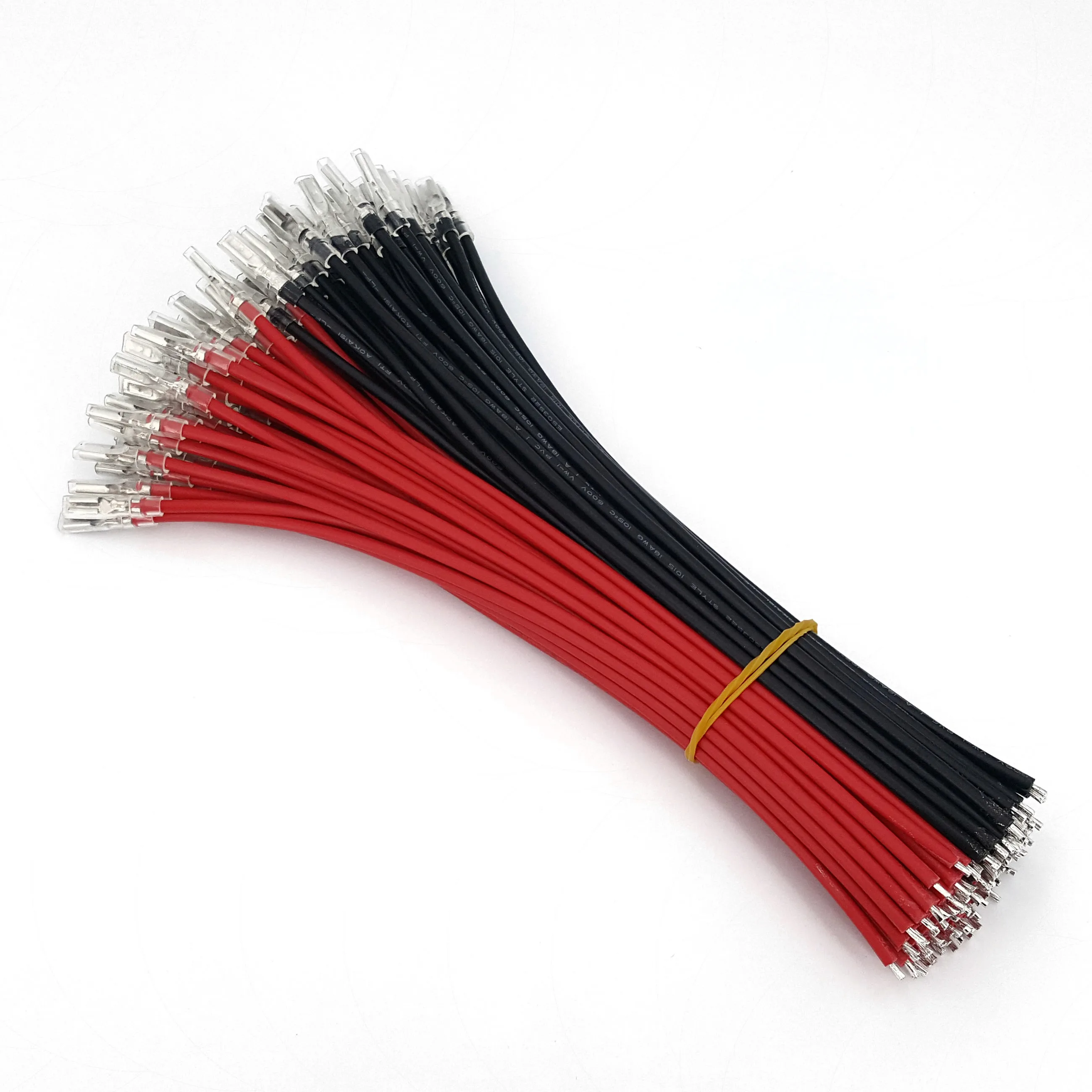 100 шт. 2 8 мм Женский Лопата быстроразъемные обжимные клеммы 20 см 18AWG разъем