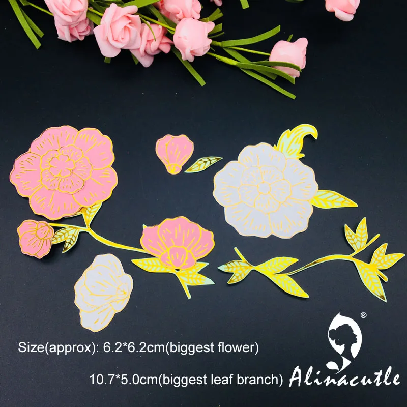 Горячая фольга пластина Штамповка металлический штамп 11 шт. набор цветочных