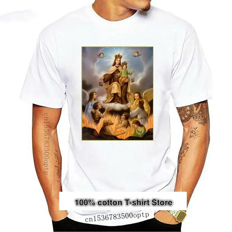 Camiseta унисекс Our Lady of Mount Carmel camiseta de Santa Тереза Asia regalos | Мужская одежда