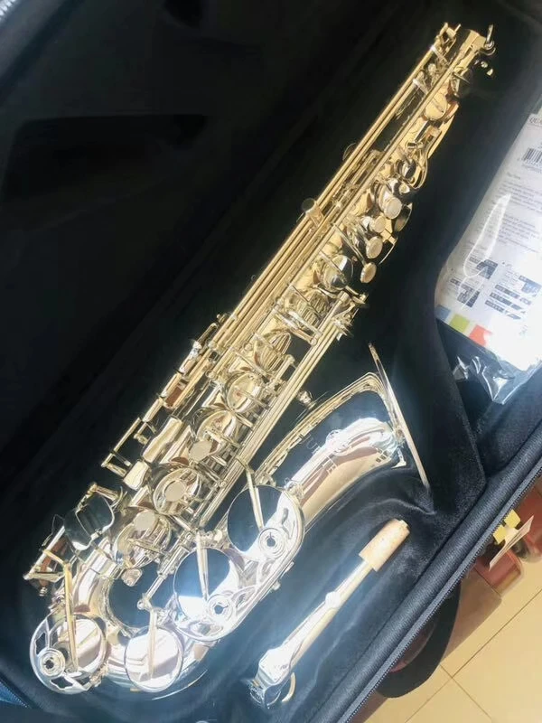Jupiter JAS 1100SG Alto Eb Tune саксофон латунный никелевый посеребренный корпус золотой лак музыкальный инструмент e-плоский саксофон с чехлом