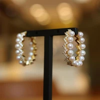 new design shiny delicate cute pearls earrings jewelry for women bridal wedding girl daily super ladies gift high quality 2021