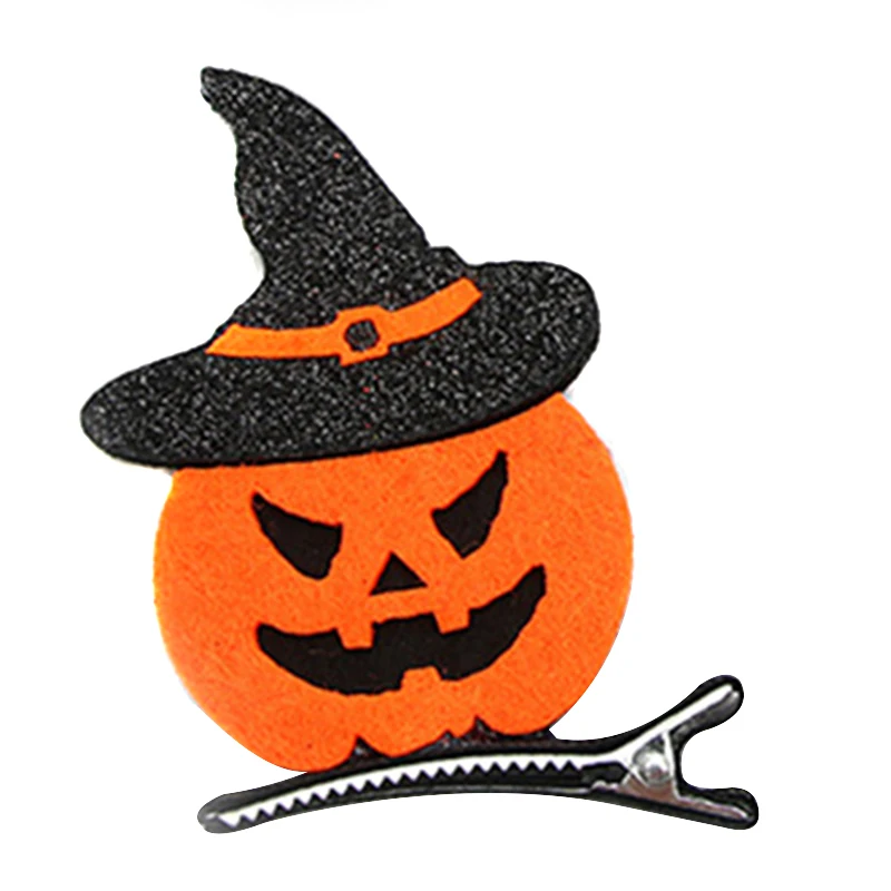 Хэллоуин заколка для волос Тыква призрак летучие мыши кошка ведьма шляпа