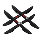 4 шт. Противоударная полоса на бампер для автомобильной двери, боковые края, Защитная Наклейка для KIA Picanto Soul Forte K3 K5 K9, автомобильные аксессуары