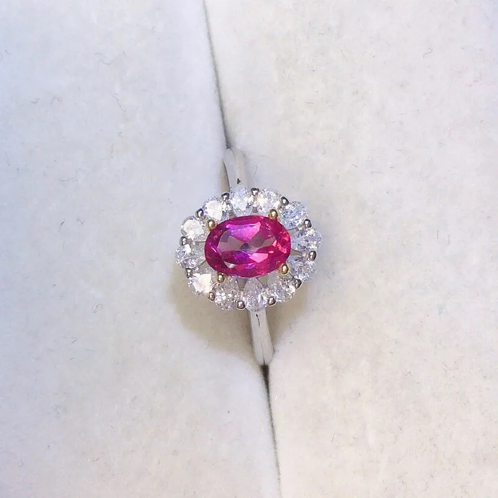 Женские серебряные кольца с овальным камнем Anillos Yuzuk S925 модные ювелирные