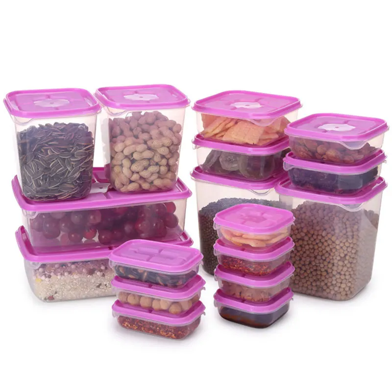 

17 шт./набор, пластиковые пищевые контейнеры для микроволновой печи