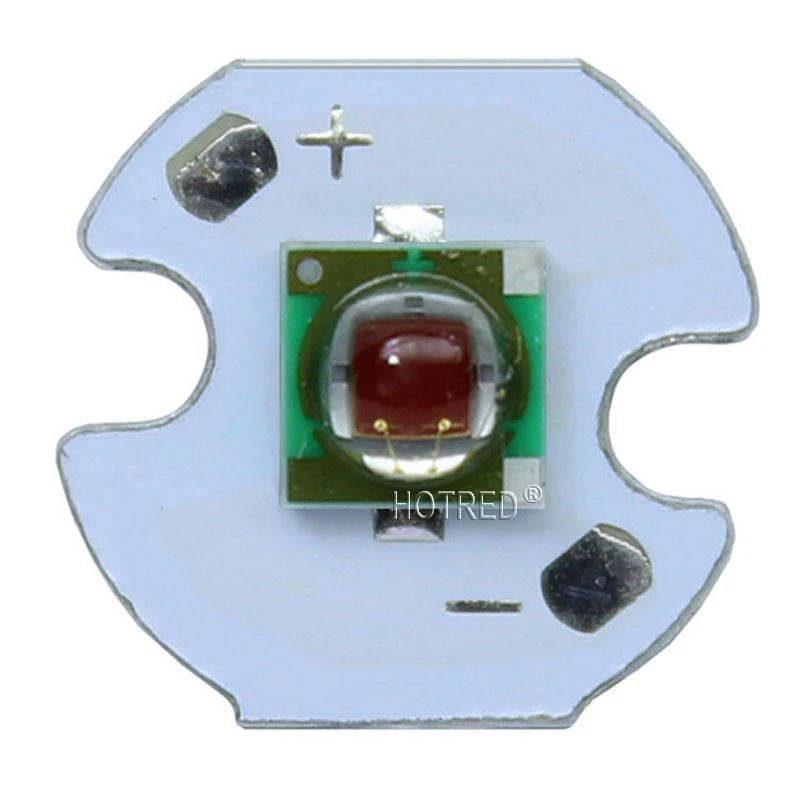 10 шт. Cree XPE XP-E R3 1-3 Вт 3535 красный светодиодный эмиттер красный 620-625nm светодиодный растения растут излучатель с 20/16/14/8 мм печатной платы
