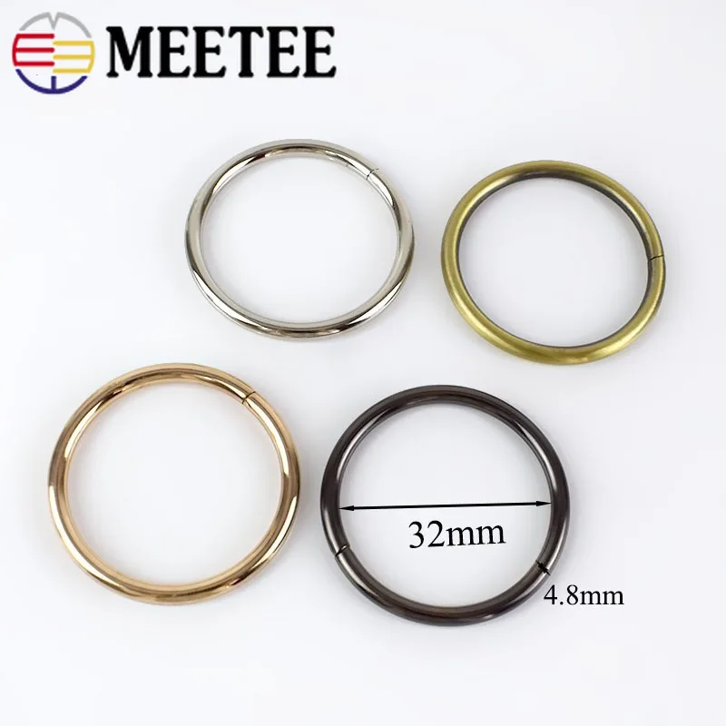 Металлические круглые застежки Meetee 32 мм с уплотнительным кольцом 5/20 шт.