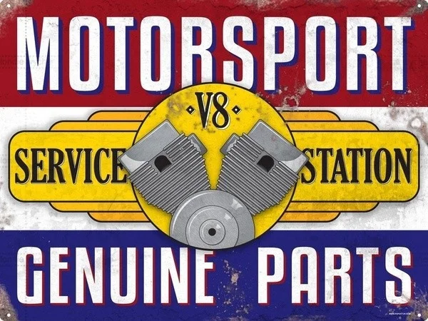 

2020 Motorsport Genuine Parts Tin Sign 20cmx30cm(7.30cm*11.30cm)