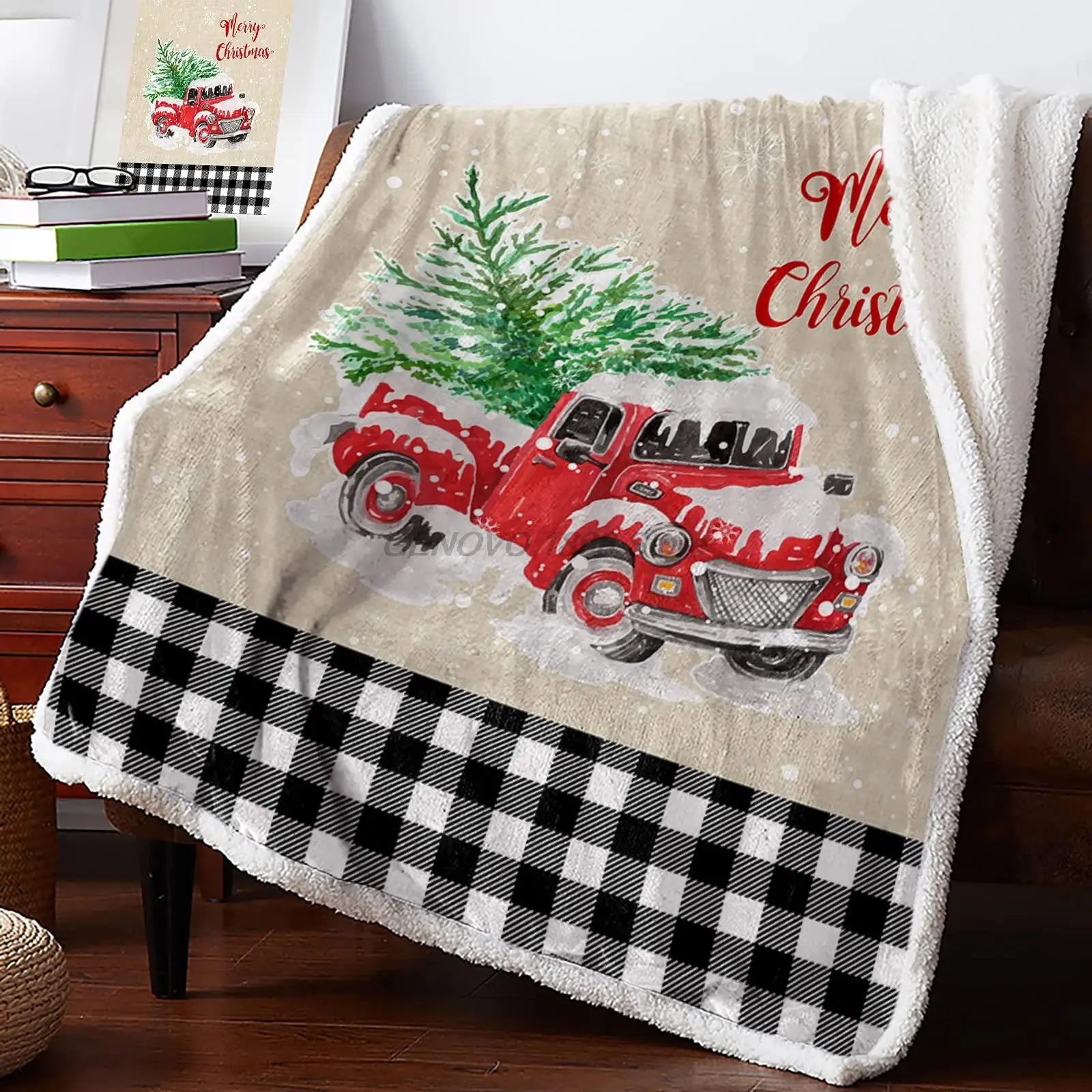 

Luxury Fleece Throw Blanket for Couch, Thick Fuzzy Fluffy Soft Cozy Bed Blanket, Reversible Sherpa Fleece Blanket for Sofa Chair