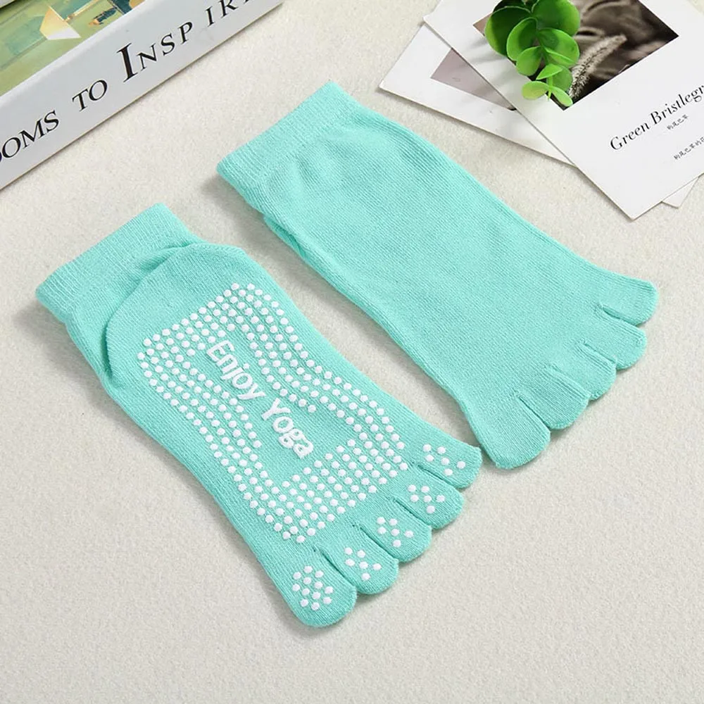 2019 новые женские хлопковые цветные Нескользящие массирующие носки для занятий