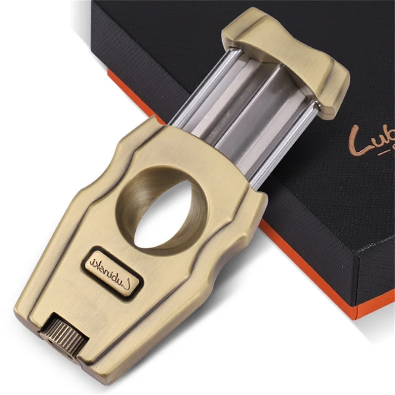 2021 Новый JIFENG Нержавеющая сталь золото сигары в режущее лезвие табака сигареты