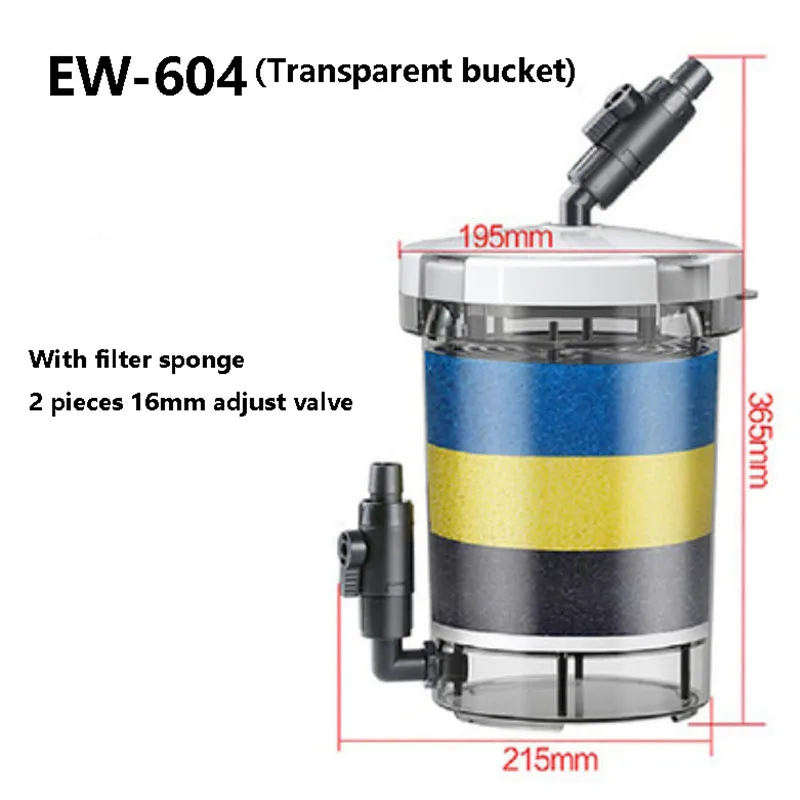 Фильтр для аквариума SUNSUN 604 картридж фильтра EW-604 HW-604 4 губки | Дом и сад