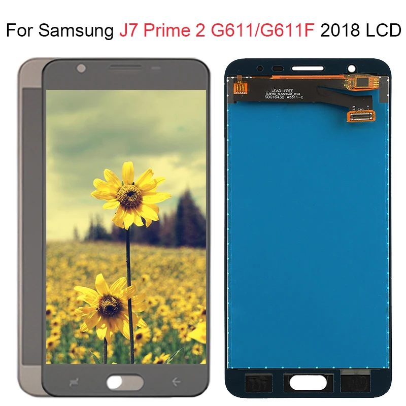 Для samsung Galaxy J7 Prime 2 SM-G611 G611F G611M ЖК-дисплей Дисплей кодирующий преобразователь сенсорного экрана в сборе Замена тестирование