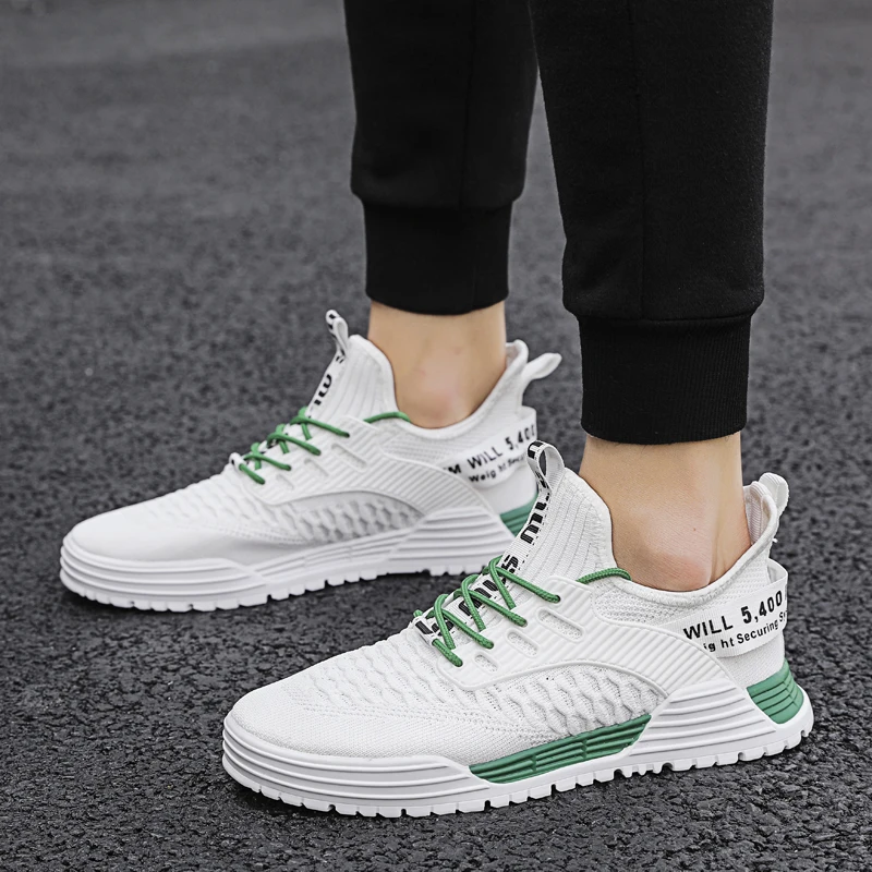 

New men sneakers breathable mesh outdoor sports shoes spring autumn cushions flat shoes training running shoes