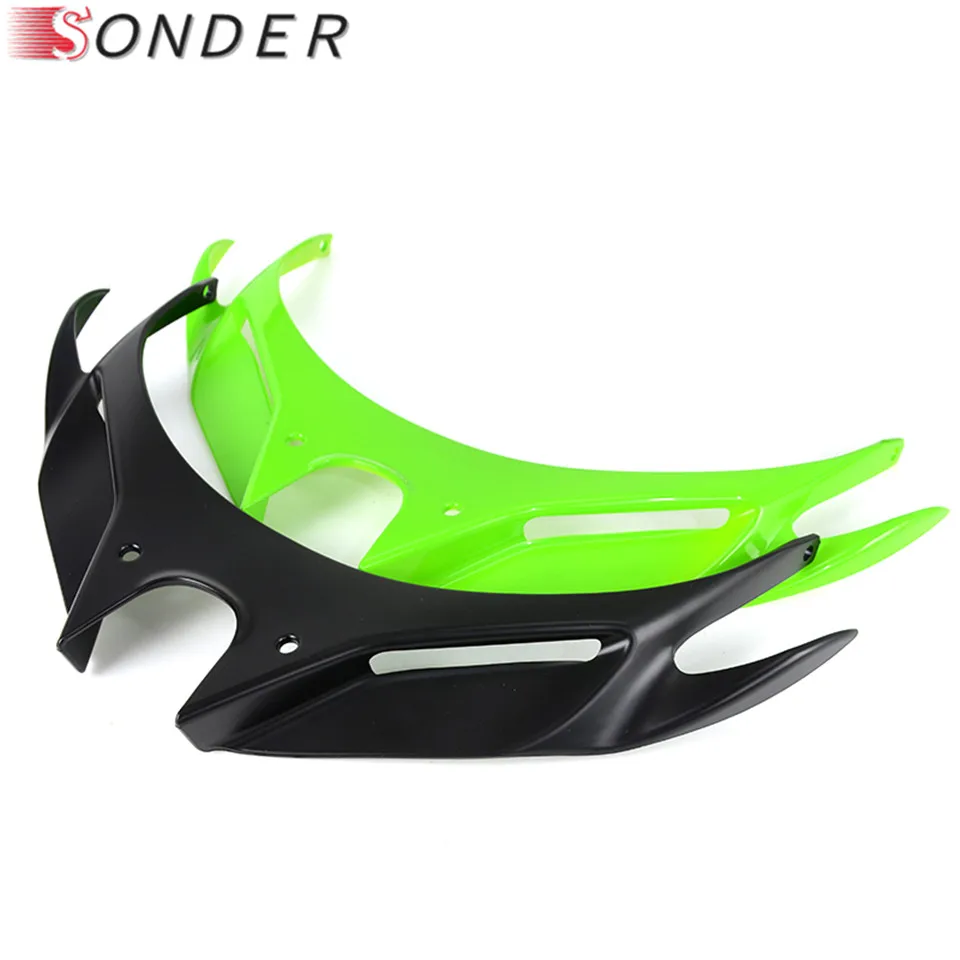 Motorcycle Carbon Front Fairing Pneumatic Winglets Tip Wing Protector Shell ABS Plastic Cover For Kawasaki Ninja 400 2018 2019 | Автомобили