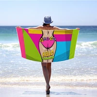 square beach towel microfiber towel fabric personalized european and american beach towel