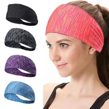 Elastic Striped Headbands for Women Girls Sport Running Yoga Head Band Cotton Wide Hair Band Turban Head Warp Hair Accessories (2)