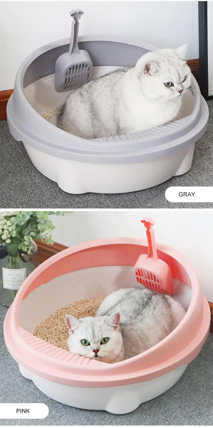 Новая коробка для кошачьих туалетов полу закрытая Съемная защита от брызг