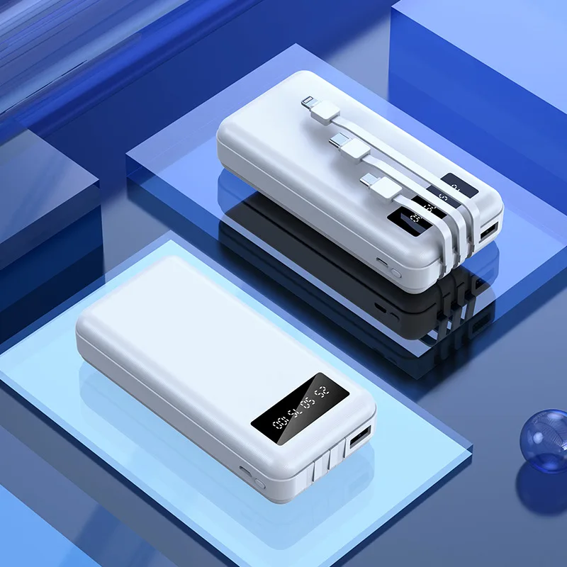 

5V 20000mAh Charger Power bank Large capacity Mini Own line Creative Digital display As a mobile phone support Custom