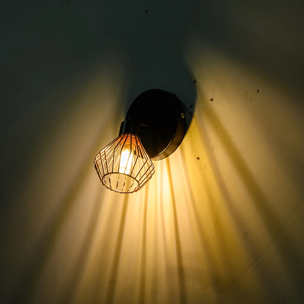 $14.51 Rotation Loft Nordic Ceiling Lights Loft G9 Cage Room Lights Creative Ceiling Light 1/2/3 Heads Lamps for Home Decor Restaurant