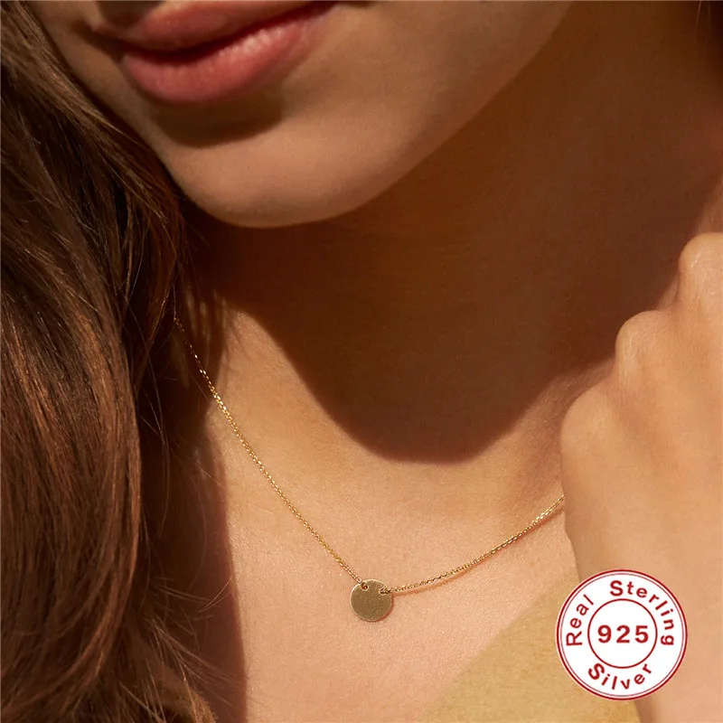 

INS 925 Sterling Silver Mini Cloud Crystal Zircon Necklaces Minimalist Simple Evil Eyes Pendant Necklaces 2021 Trend Jewelry