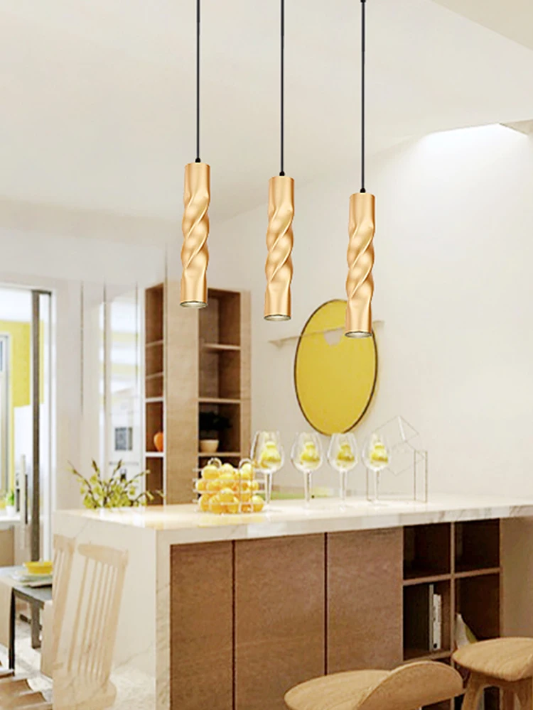 Подвесной светильник dimmable Подвесной светильник Кухня River Island Обеденная магазин барная стойка украшения цилиндра трубы Освещение для кухни