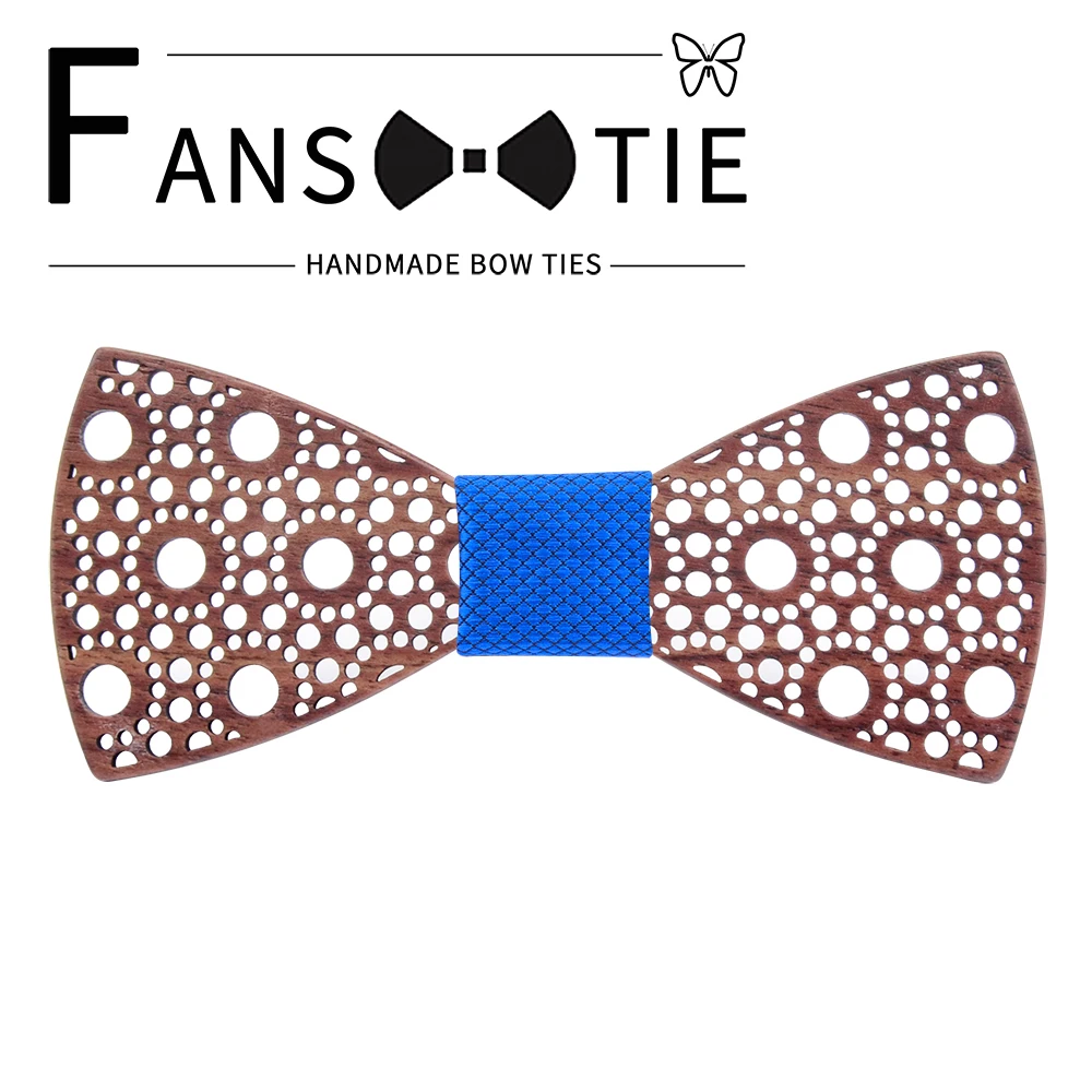 Новинка тонкий 100% деревянный галстук бабочка в горошек пустотелые галстуки на