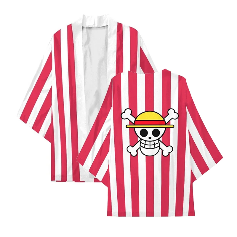 

Anime ONE PIECE Haori Portgas D Ace Cosplay Costumes Monkey D Luffy Four Emperor Edward Newgate Kaido Logo Cloak Kimono Party