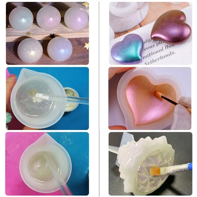 

41 Colors Pearlescent Mica Powder Epoxy Resin Dye Pearl Pigment Dried Flower Resin Mold Jewelry Making Tools 10g dropship