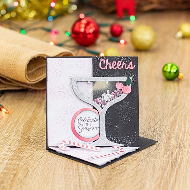 Рождественский праздничный шейкер металлические пресс формы для скрапбукинга и