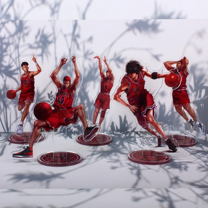 

Classic Anime Slam Dunk Key Chain Acrylic Figure Model Keychains Fashion Desk Decorated Stand Sign Keyring Gift For Woman Man