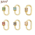 Мини циркония спираль застежками для украшения ручной работы, составные части ожерелья маленький карабин ювелирных аксессуаров DIY, принадлежности для браслетов