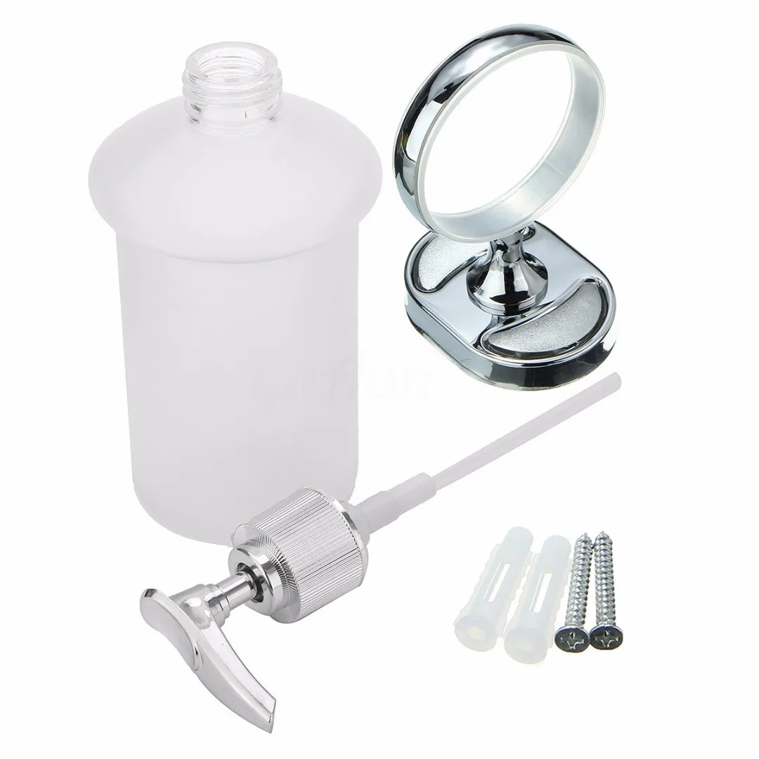 Настенный диспенсер для мыла Новый хром 150 мл настенный из матового стекла