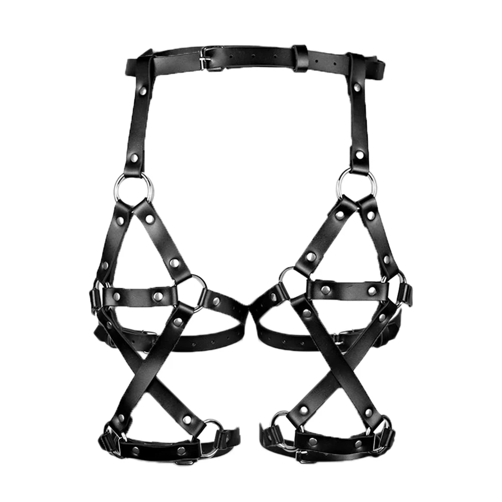 

Leather Body Harness Leg Waist Belts Garter Women Suspenders Band Strap