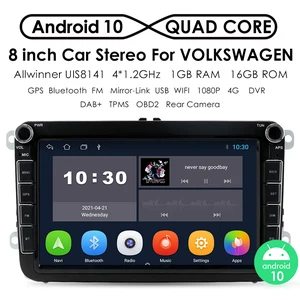 2 din android 10 car radio player gps navi for volkswagen vw golf passat b6 touran polo sedan tiguan jetta car video multimidia free global shipping