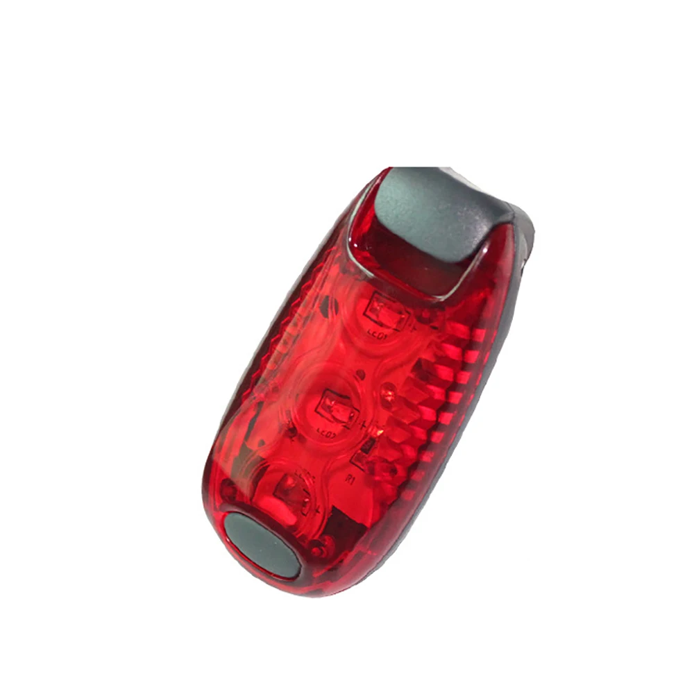 Super Bright 3 LED Bike Light Taillight Safety Warning Bicycle Rear Lamp Mountaineering Backpack Helmet Running Lights 2 Modes | Спорт и