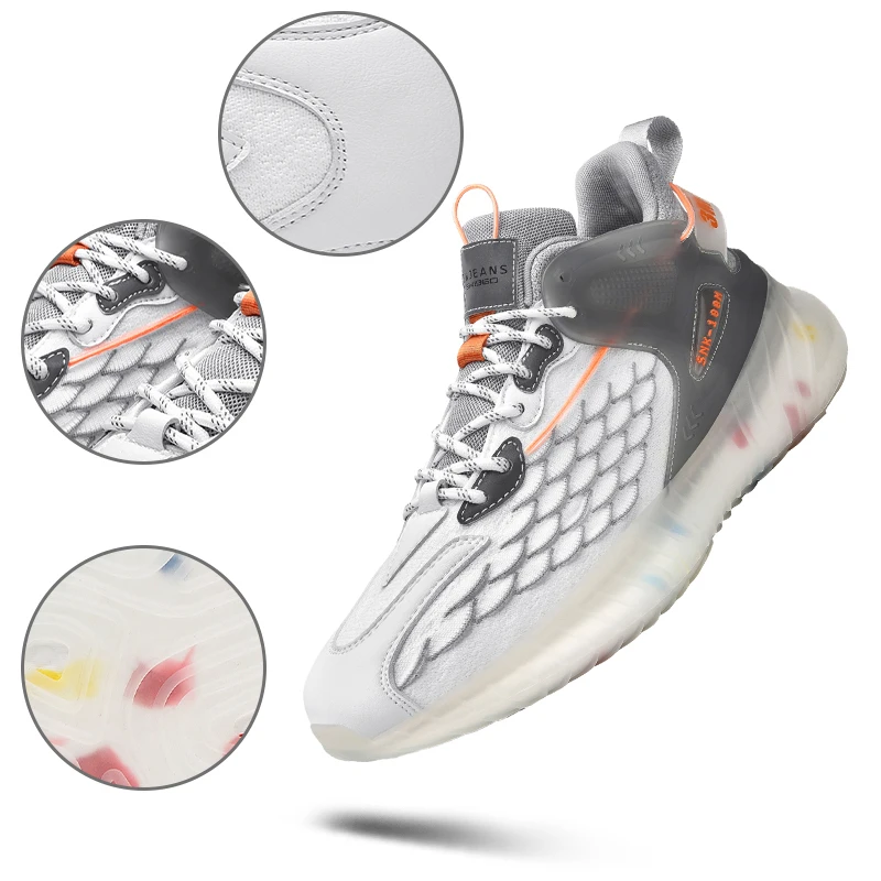 

Мужские Прогулочные кроссовки для бега, модные вязаные дышащие повседневные спортивные кроссовки, легкие Нескользящие кроссовки для спорт...