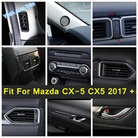 carbon fiber interior refit kit for mazda cx 5 cx5 2017 2022 pillar a speaker ac outlet vent dashboard panel cover trim