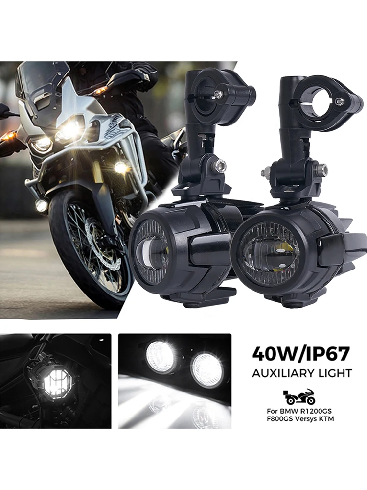 

Fog Lights Motorcycle Accessories LED Auxiliary Fog Light Driving Lamp For BMW R1200GS F800GS F700GS F650 K1600