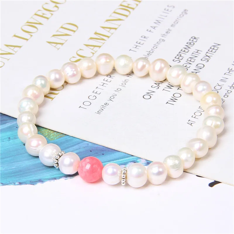 Красный Родохрозит натуральный пресноводный белый барочный жемчуг бриллианты