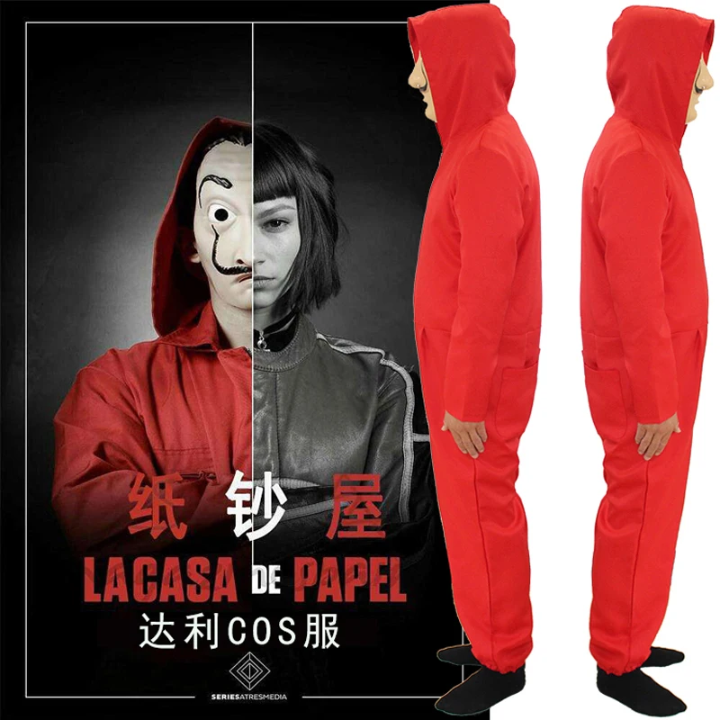 

Money Heist The House of Paper La Casa De Papel Salvador Dali Cosplay halloween costumes men adult Carnival kids children boys