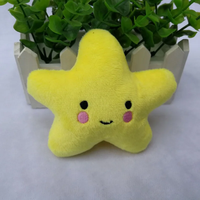 ПЭТ укус скрипучий игрушки Smile Star Форма милые набивные для собак щенков и кошек ББ