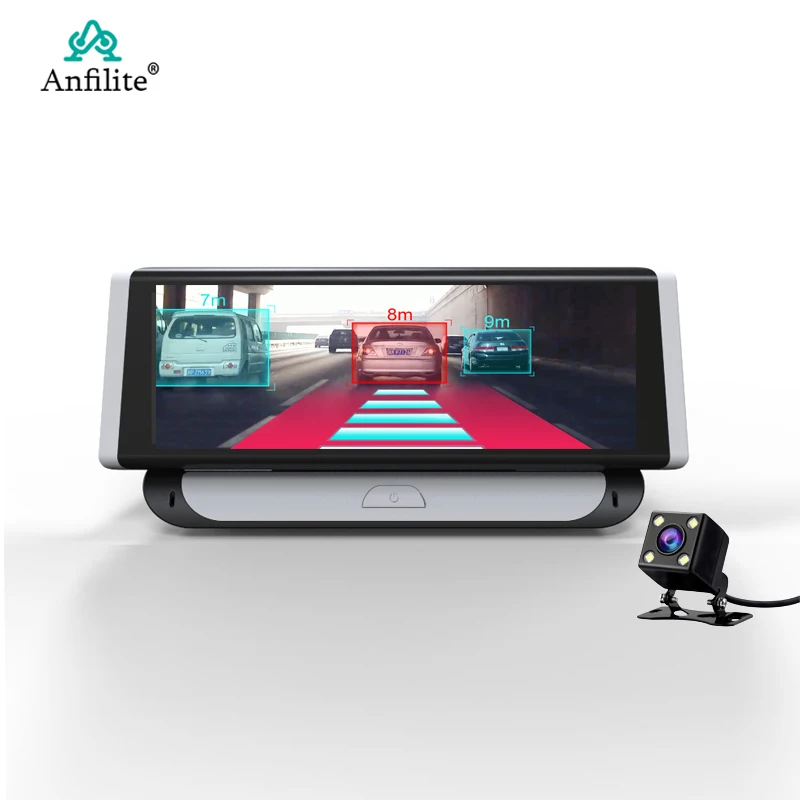 Anfilite 4G Автомобильный видеорегистратор приборной панели и встроенный GPS