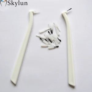 Держатель для зубной щетки, 10 шт., держатель для микро-аппликатора + 100 шт. микро-аппликатора, одноразовые насадки для щетки SL616