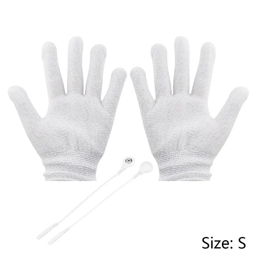 Общие проводящие электротерапевтические перчатки Массаж тела JY 606 кабель серый 25