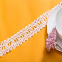 514 yards white lace fabric ribbon trim wedding decoration for home diy milk silk water soluble embroidery lace
